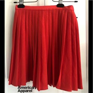 NWT American Apparel Pleated Skirt